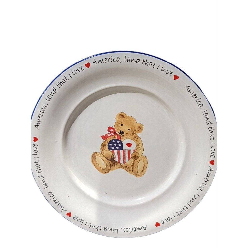 Retroneu "America Land That I Love" 9" Anna Claire Salad Plate #4518